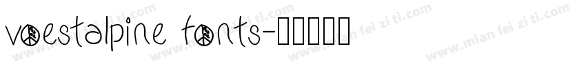 voestalpine fonts字体转换
